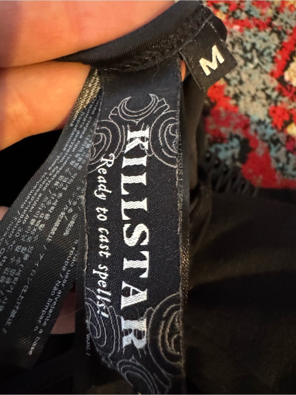 Killstar Black Halter One-Piece Swimsuit with Pentagram Ring - Picture 6 of 6